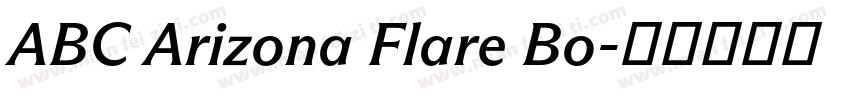 ABC Arizona Flare Bo字体转换